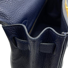 将图像加载到图库查看器中,HERMES Kelly Retourne Blue Nuit Taurillon Clemence Size 28