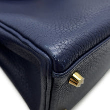 将图像加载到图库查看器中,HERMES Kelly Retourne Blue Nuit Taurillon Clemence Size 28