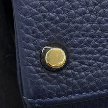 将图像加载到图库查看器中,HERMES Kelly Retourne Blue Nuit Taurillon Clemence Size 28
