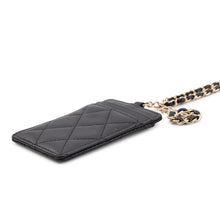 Load image into Gallery viewer, CHANEL Matelasse ChainShoulder Card Case BlackAP0711 Lambskin