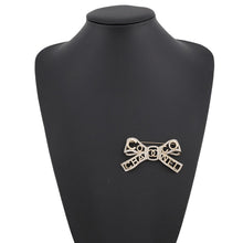 Load image into Gallery viewer, CHANEL Brooch Ribbon CC LogoAB4804 Metal Rhinestone