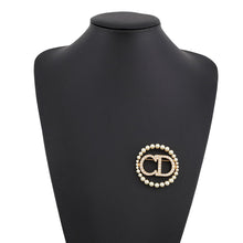 Load image into Gallery viewer, Dior Clair D Lune Brooch Metal Faux Pearl Rhinestone