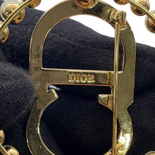 Load image into Gallery viewer, Dior Clair D Lune Brooch Metal Faux Pearl Rhinestone