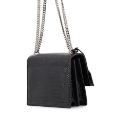 Load image into Gallery viewer, SAINT LAURENT PARIS Sunset ChainShoulder Bag Black442906DND0N1000 Embossed Leather Size Medium