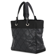 Load image into Gallery viewer, CHANEL Paris-Biarritz Tote Bag BlackA34209 Leather Canvas Size MM