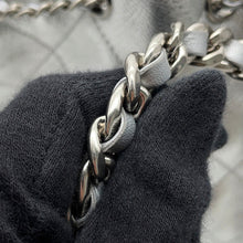 Load image into Gallery viewer, CHANEL CHANEL25 ChainShoulder Bag Silver Metallic Calf Leather Skin