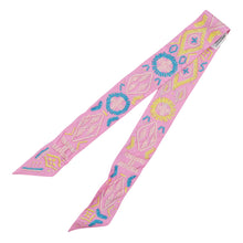 Load image into Gallery viewer, HERMES Twilly Kelly Amperle Rouge/Blanc/Multicolor Silk100%