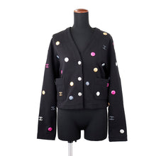 Load image into Gallery viewer, CHANEL cardigan Size 36 BlackP71493 Cotton100%