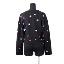 Load image into Gallery viewer, CHANEL cardigan Size 36 BlackP71493 Cotton100%