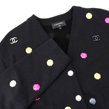 Load image into Gallery viewer, CHANEL cardigan Size 36 BlackP71493 Cotton100%