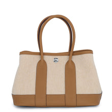 Load image into Gallery viewer, HERMES Neo Garden Biscuit/Ecru Negonda Leather Toile H Size 23
