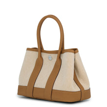 Load image into Gallery viewer, HERMES Neo Garden Biscuit/Ecru Negonda Leather Toile H Size 23