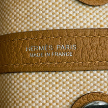 Load image into Gallery viewer, HERMES Neo Garden Biscuit/Ecru Negonda Leather Toile H Size 23