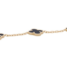 将图像加载到图库查看器中,Van Cleef & Arpels Vintage Alhambra 5 Motif BraceletVCARA41300 18K Yellow Gold