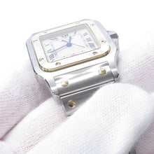 将图像加载到图库查看器中,CARTIER Santos Galve LM H41mm×W29mm Stainless Steel K18YG Ivory DialW20011C4