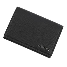 将图像加载到图库查看器中,GUCCI GUCCI Logo Card Case Black/Green771152 Leather