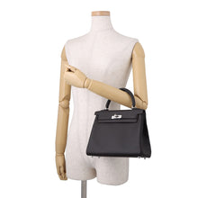 将图像加载到图库查看器中,HERMES Kelly Retourne Ebene Swift Leather Size 25