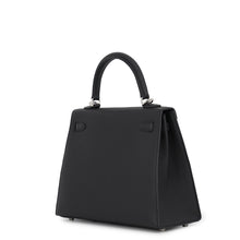 Load image into Gallery viewer, HERMES Kelly Sellier Black Epsom Size 25