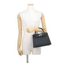 Load image into Gallery viewer, HERMES Kelly Sellier Black Epsom Size 25