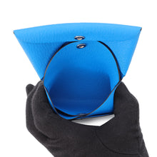 Load image into Gallery viewer, HERMES Calvi Duo Blue Hydra Chevre Myzore Goatskin