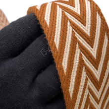 Load image into Gallery viewer, HERMES BandouliereSangle Zig Zag Gold/Ecru Canvas Swift Leather