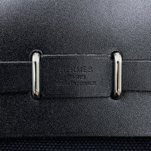 Load image into Gallery viewer, HERMES Herbag zip Black Toile H Vache Hunter Leather Size Mini