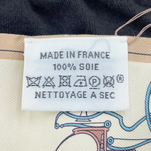 Load image into Gallery viewer, HERMES Twilly History of horse carriages Les Voitures Nouvelles Vert Amandes/Blue Gacier/Beige Silk100%