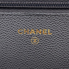 Load image into Gallery viewer, CHANEL Matelasse Classic Chain Wallet GrayAP0250 Caviar Leather