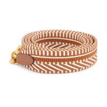 Load image into Gallery viewer, HERMES Bandouliere Sangle Caval Ecru/Beige/Gold Canvas Swift Leather Size 25/MM