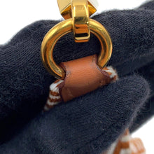 Load image into Gallery viewer, HERMES Bandouliere Sangle Caval Ecru/Beige/Gold Canvas Swift Leather Size 25/MM