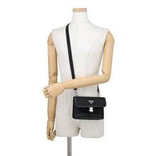 Load image into Gallery viewer, PRADA Re-Nylon x Saffiano Leather Smartphone Case Black2ZH108 Nylon Leather