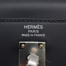 将图像加载到图库查看器中,HERMES Kelly Colormatic Black Swift Leather Size 25
