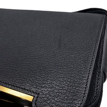 将图像加载到图库查看器中,HERMES Geta Black Chevre Myzore Goatskin