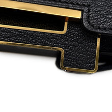 将图像加载到图库查看器中,HERMES Geta Black Chevre Myzore Goatskin
