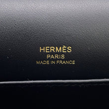 将图像加载到图库查看器中,HERMES Geta Black Chevre Myzore Goatskin