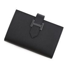 Load image into Gallery viewer, HERMES Bearn Mini Coin purse included BlackH085917CH89 Veau Madame