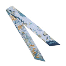 Load image into Gallery viewer, HERMES Twilly Rewilding Nature Blue・Ciel/Marine/GreenH064297S Silk100%