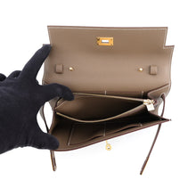 Load image into Gallery viewer, HERMES Kelly wallet long to go Etoupe Epsom