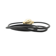 Load image into Gallery viewer, LOEWE Pebble Bracelet BlackJJ07240X01 Leather Gold Plated