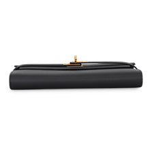 Load image into Gallery viewer, HERMES Kelly wallet long Black Epsom