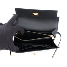 Load image into Gallery viewer, HERMES Kelly wallet long Black Epsom