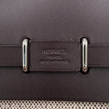 将图像加载到图库查看器中,HERMES Herbag zip Ecru/Ebene Toile H Vache Hunter Leather Size Mini