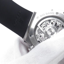 将图像加载到图库查看器中,HUBLOT HUBLOT Big Bang Unico Titanium Diamond W44mm TI Rubber Skeleton / Silver Dial421.NX.1170.RX.1104