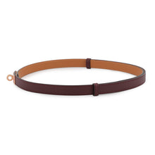 Load image into Gallery viewer, HERMES Kelly Belt Size 18 Bordeaux/Rose Azalee Epsom