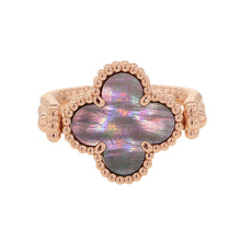 Load image into Gallery viewer, Van Cleef & Arpels Vintage Alhambra Reversible Ring Size 52/#12VCARPGV552/VCARPGV500 18K Pink Gold