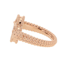 Load image into Gallery viewer, Van Cleef & Arpels Vintage Alhambra Reversible Ring Size 52/#12VCARPGV552/VCARPGV500 18K Pink Gold