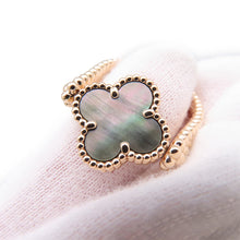 Load image into Gallery viewer, Van Cleef & Arpels Vintage Alhambra Reversible Ring Size 52/#12VCARPGV552/VCARPGV500 18K Pink Gold