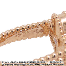 Load image into Gallery viewer, Van Cleef & Arpels Vintage Alhambra Reversible Ring Size 52/#12VCARPGV552/VCARPGV500 18K Pink Gold