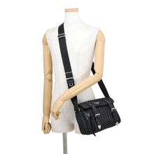 Load image into Gallery viewer, PRADA Triangle Logo Studded Shoulder Bag Black1BD382 Nylon