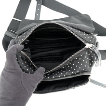 Load image into Gallery viewer, PRADA Triangle Logo Studded Shoulder Bag Black1BD382 Nylon